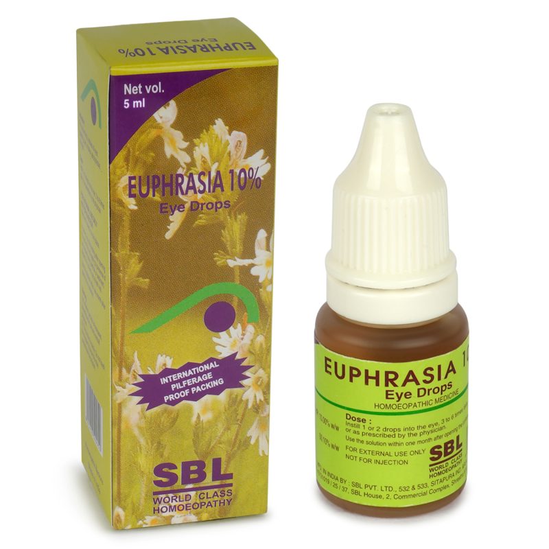 SBL Euphrasia (10%) Eye Drops – Homoeopathic Eye Care for Conjunctivitis, Eye Infection, Irritation & Redness | Dava Global