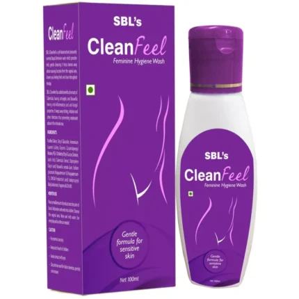 SBL CleanFeel Feminine Hygiene Wash – pH-Balanced Intimate Wash with Calendula & Boswellia for Odour, Itching & Infection Protection | Dava Global