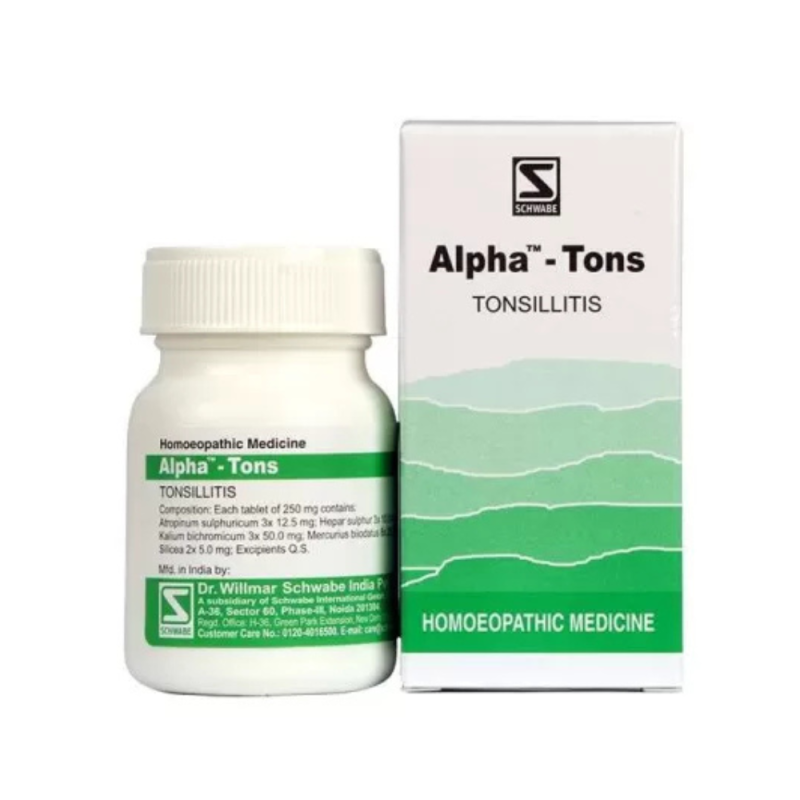 Alpha-Tons Tonsillitis Tablets 20g Bottle by Dava Global