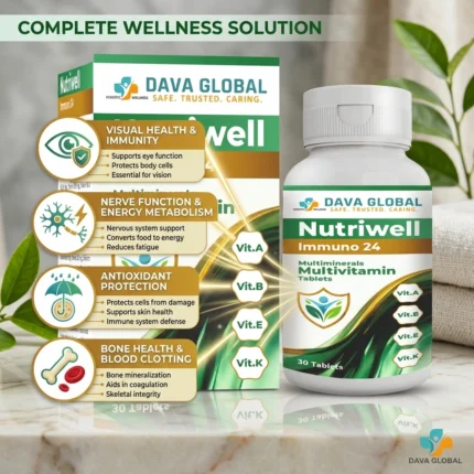 Nutriwell Multivitamin Tablets - Immuno 24 by Dava Global