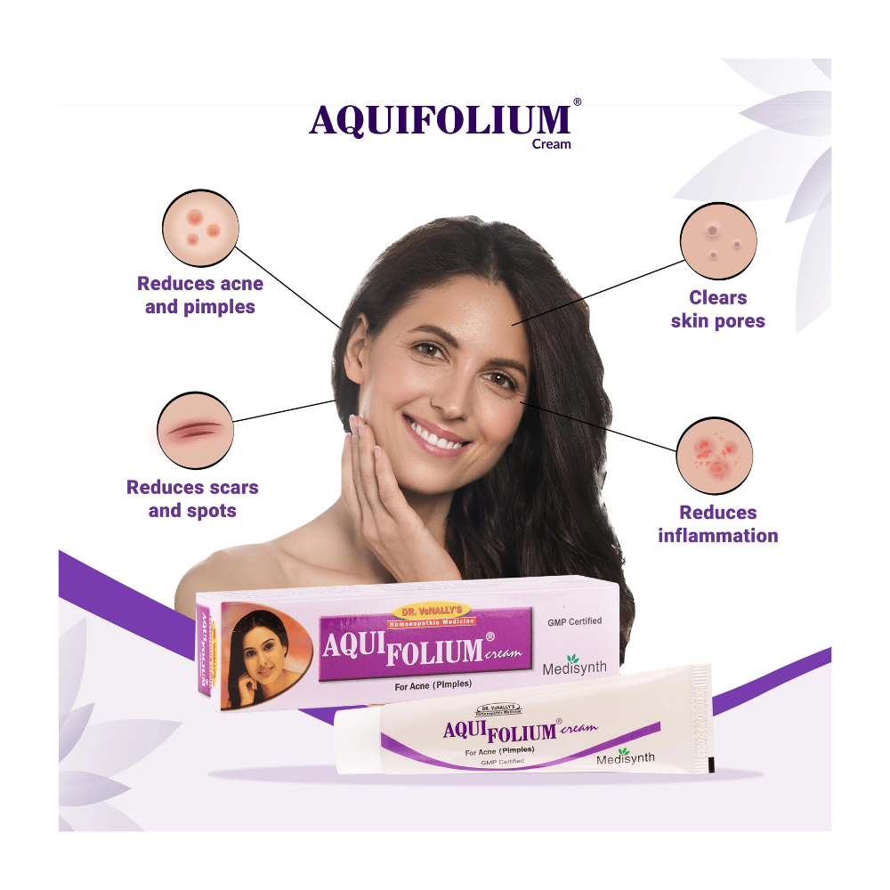 Untitled design (7) Aquifolium Cream (Combo Pack of 2 – 20g Each) | Homeopathic Treatment for Acne, Blackheads, and Pimple Scars - Image 1