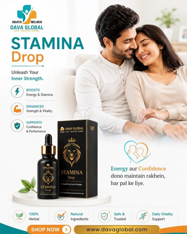 Stamina Drop - Homoeopathic Vitality Formula for Men by Dava Global