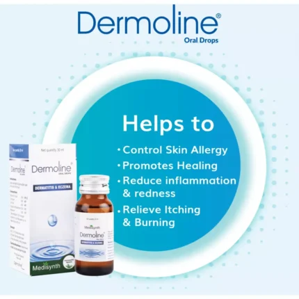 Medisynth Dermoline Oral Drops for Dermatitis and Eczema 30ml by Dava Global