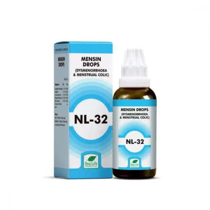 New Life NL-32 Mensin Drops for Dysmenorrhoea and Menstrual Colic 30ml by Dava Global