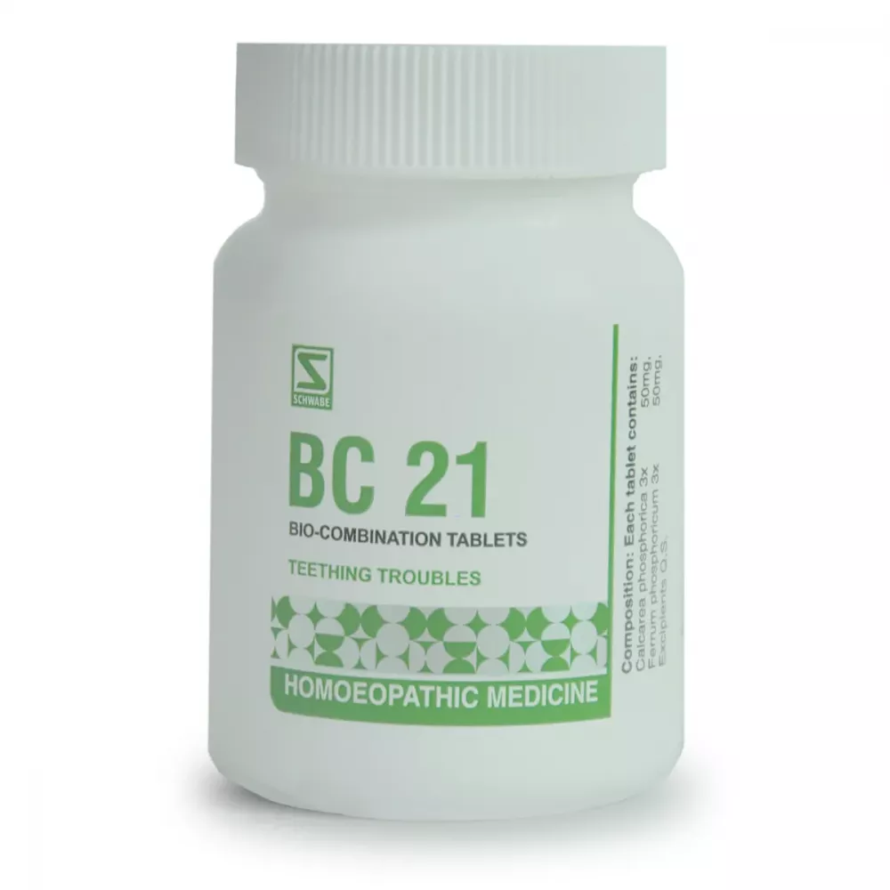 355083-2-1000 Willmar Schwabe India Bio Combination 21 (BC 21) Tablets 25g for Teething Troubles