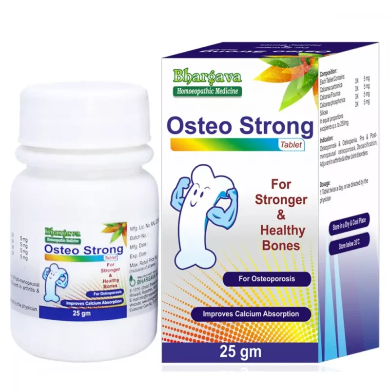 Bhargava Osteo Strong Tablets 25gm for Stronger & Healthy Bones