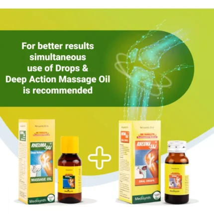 Medisynth Rheuma-Saj Deep Action Massage Oil 60ml by Dava Global