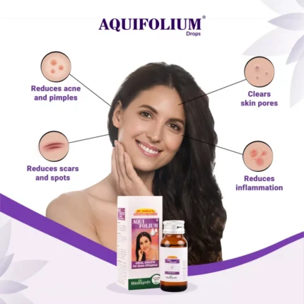 Medisynth Aquifolium Oral Drops for Acne and Pimples by Dava Global