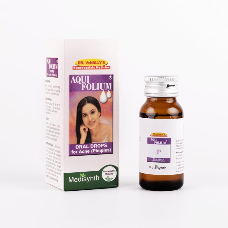 Medisynth Aquifolium Oral Drops for Acne and Pimples by Dava Global