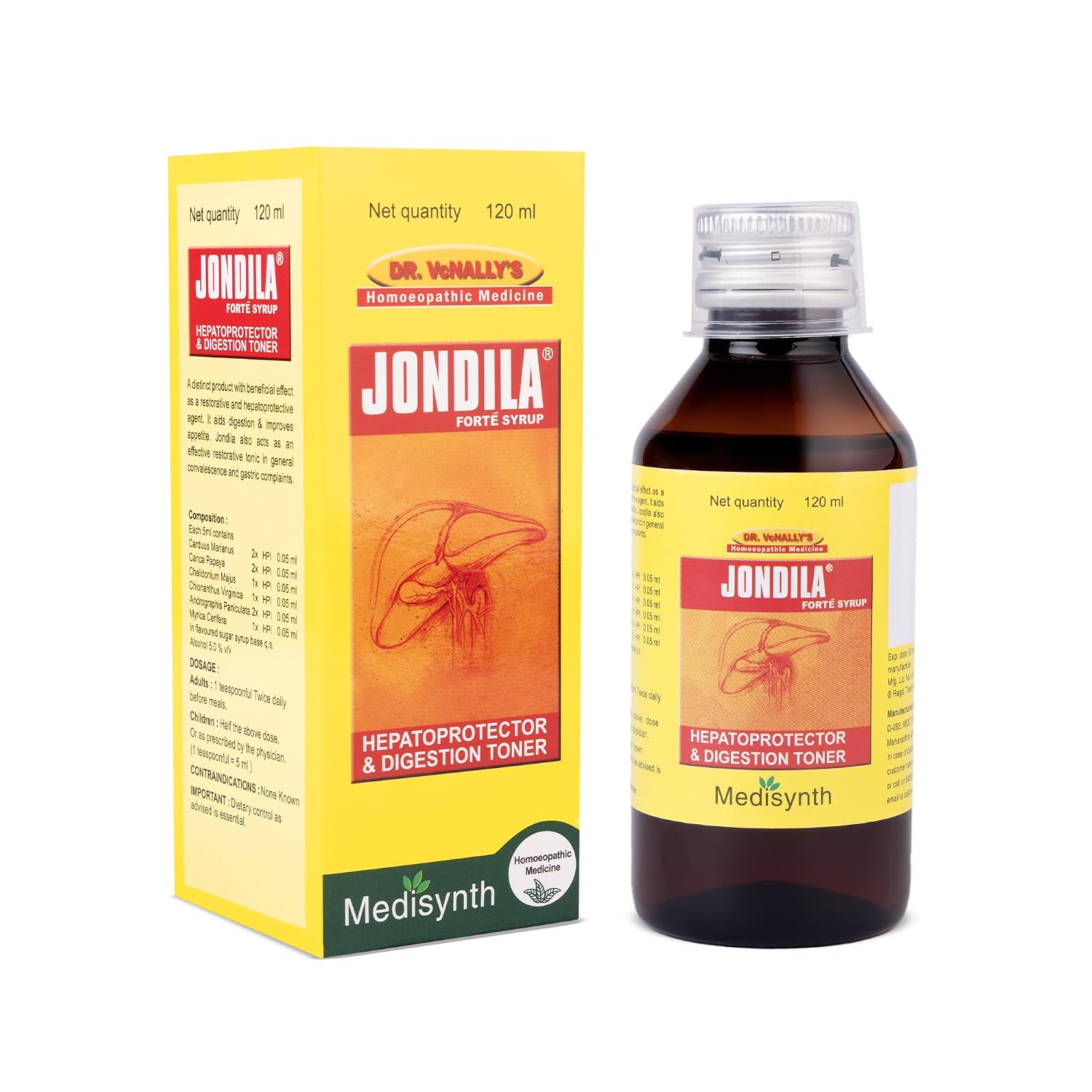 71xxiAyG3ZL._SL1500_ Medisynth Jondila Forte Syrup Hepatoprotector 450ml by Dava Global
