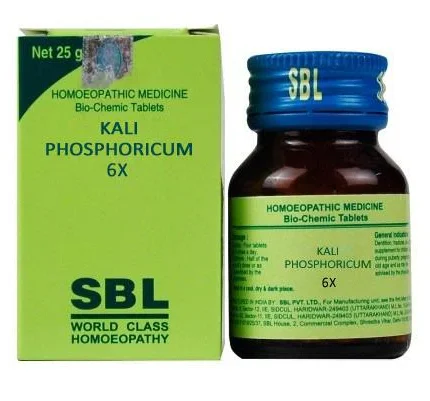 SBL Kali Phosphoricum 6X Bio-Chemic Tablets 25g by Dava Global