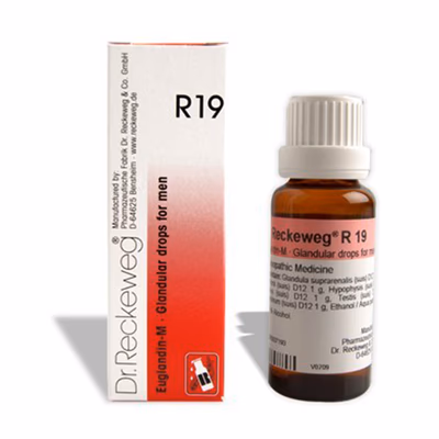 Dr Reckeweg R19 Euglandin-M Glandular Drops for Men 22ml by Dava Global