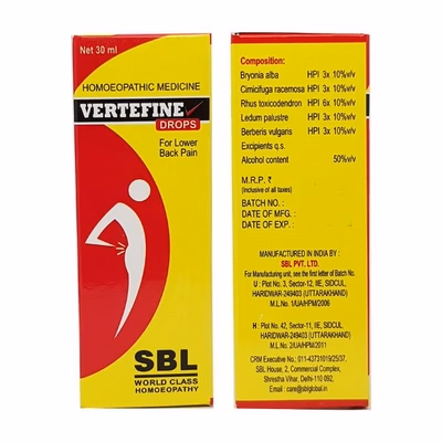 SBL Vertefine Drops 30ml for Vertigo & Dizziness
