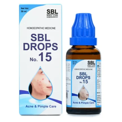SBL Drops No 15 Acne and Pimple Care Drops 30ml by Dava Global
