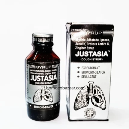 Bharat Homoeo Pharmacy Justasia Cough Syrup 100ml by Dava Global