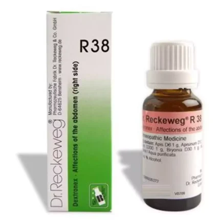 Dr Reckeweg R38 Affections of the Abdomen Right Side Drops by Dava Global