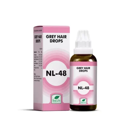 New Life NL-48 Grey Hair Drops 30ml Bottle by Dava Global