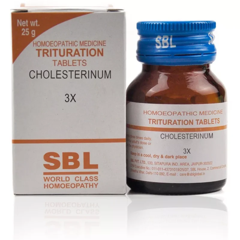 SBL Cholesterinum 3X Trituration Tablets – Homoeopathic Medicine for Cholesterol, Liver Health | Dava Global