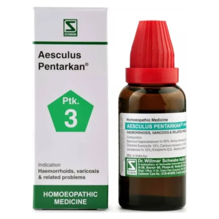 Aesculus Pentarkan Homoeopathic Medicine for Piles and Varicose Veins India