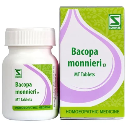 Bacopa Monnieri 1X MT Tablets – Best Homoeopathic Brahmi Medicine for Memory & Brain Health | Dava Global India